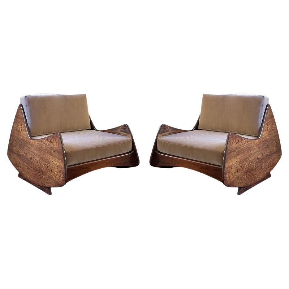 Coppia di poltrone Ameba di Novo Rumo, Btaziliana moderna di metà secolo, anni '60
