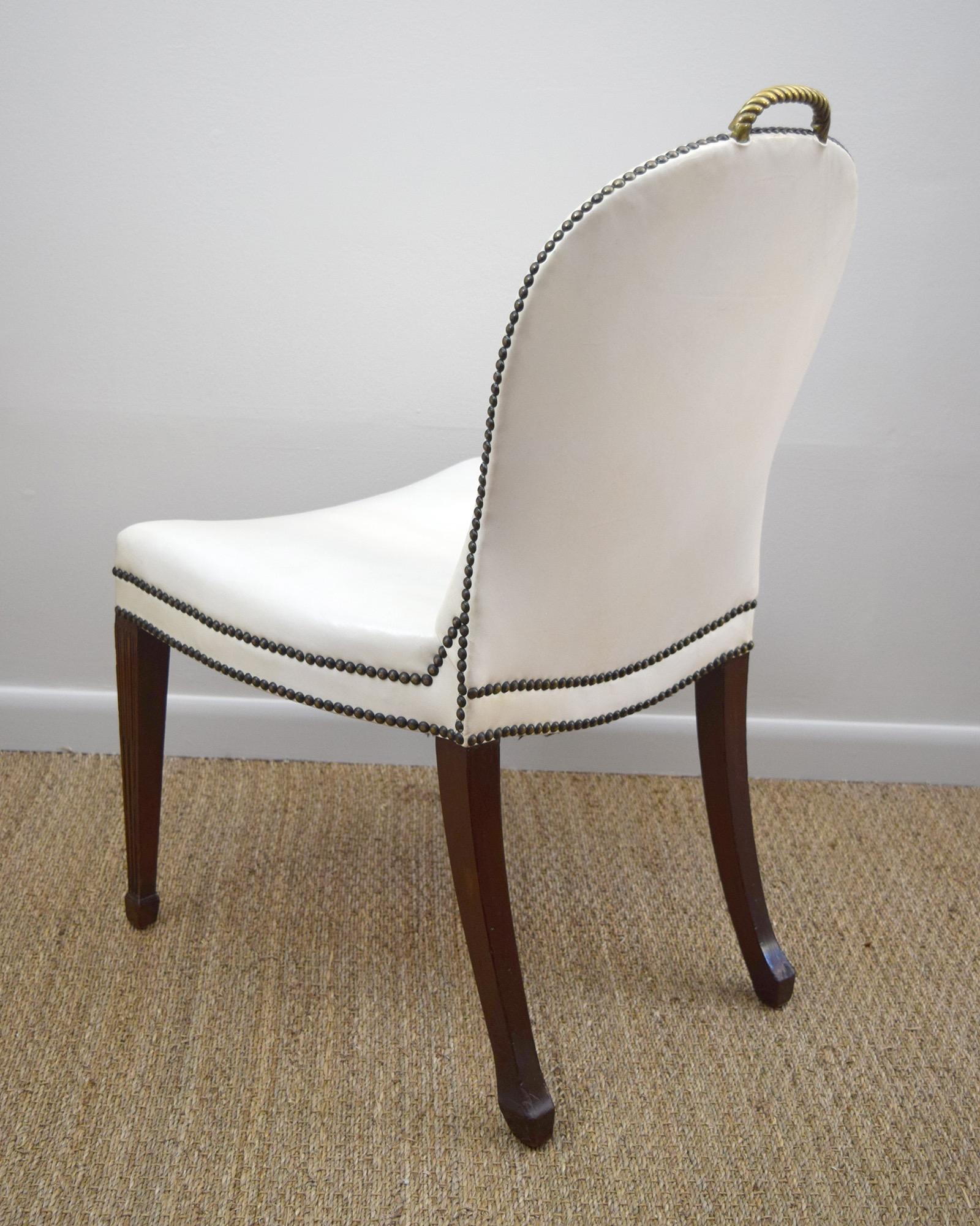 Mid-20th Century Pair of  American 1930s 'Cafe Society' Chairs For Sale
