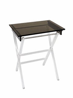 Pair of American 1970's Acrylic Tray Tables by Scheibe