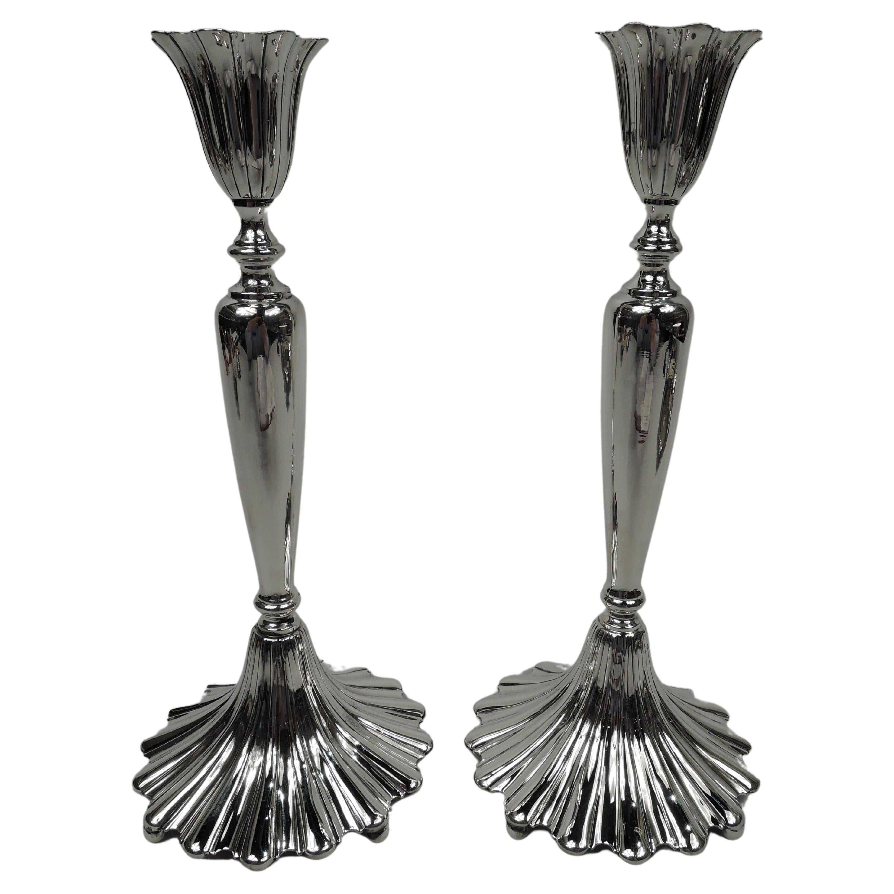 Antique Art Deco 1930 Canadian American Sterling Silver Candlestick