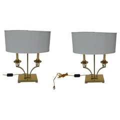 Retro Pair of American Art Deco Table Lamps