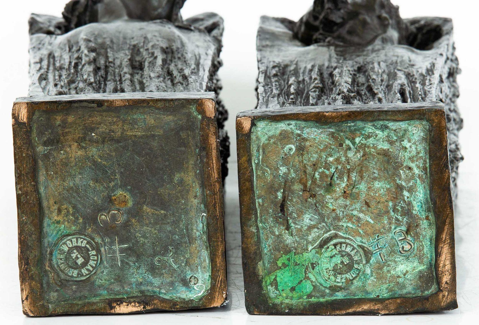 Pair of American Art Nouveau Vases 