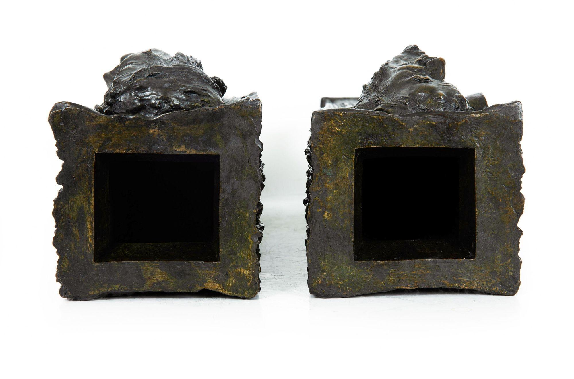 Pair of American Art Nouveau Vases 