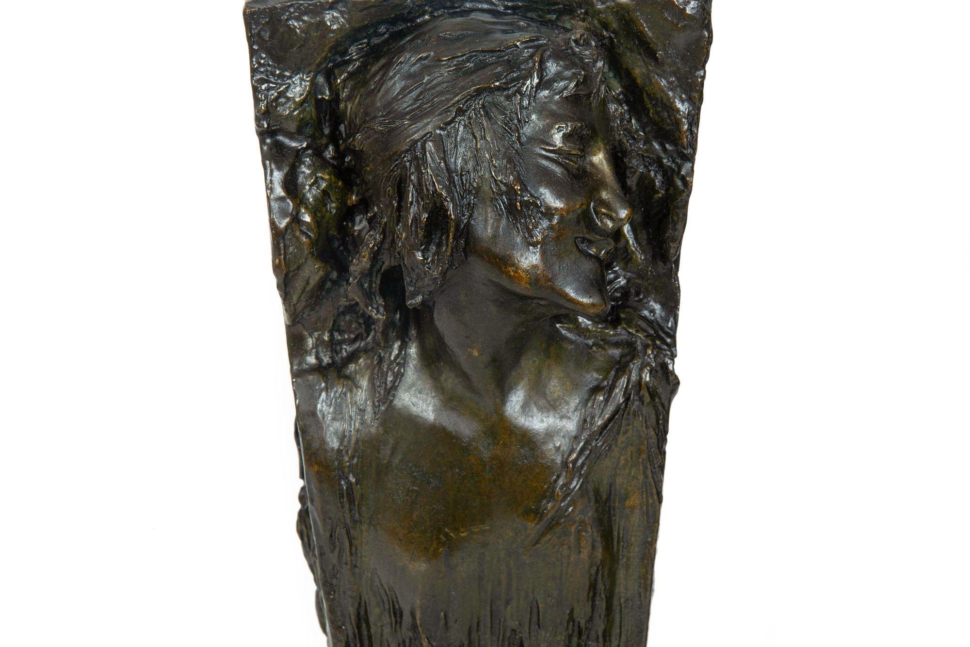 Pair of American Art Nouveau Vases 