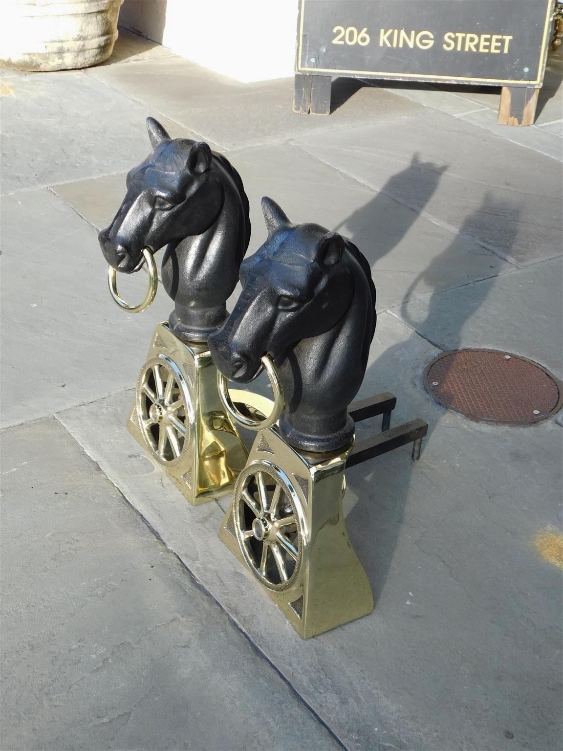 vintage cast iron horse and wagon