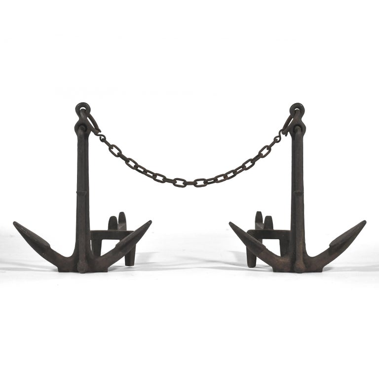 Pair of Anchor Andirons main image 0