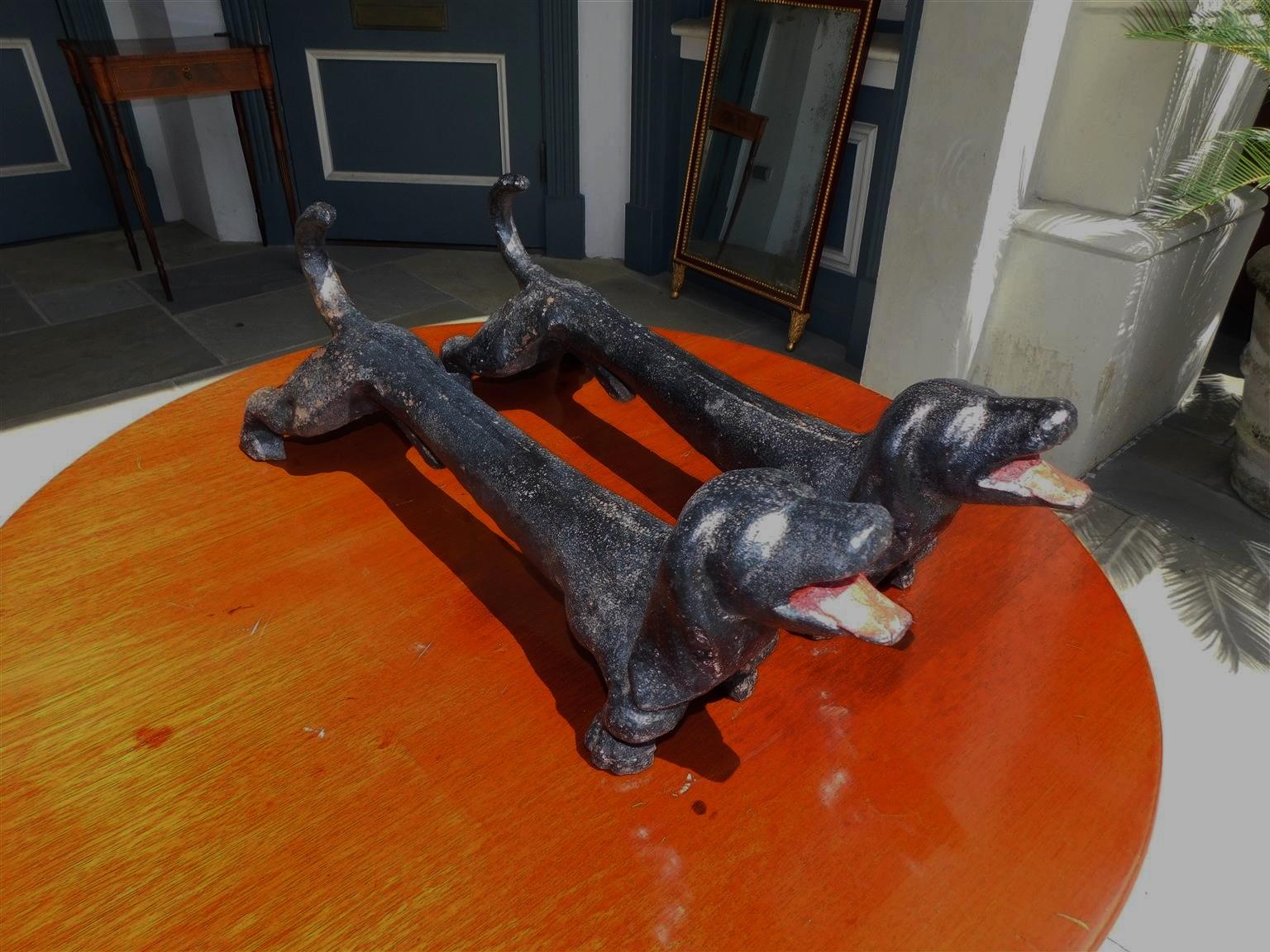 dachshund andirons