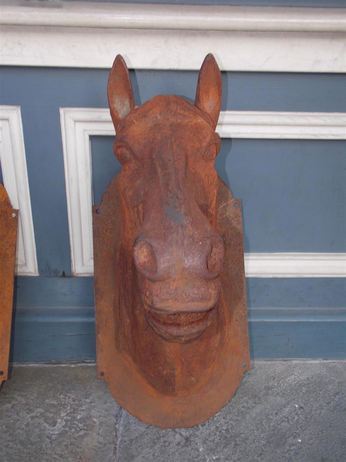 mounted horse head