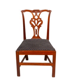 Pair Of American Chippendale Walnut Side Chairs