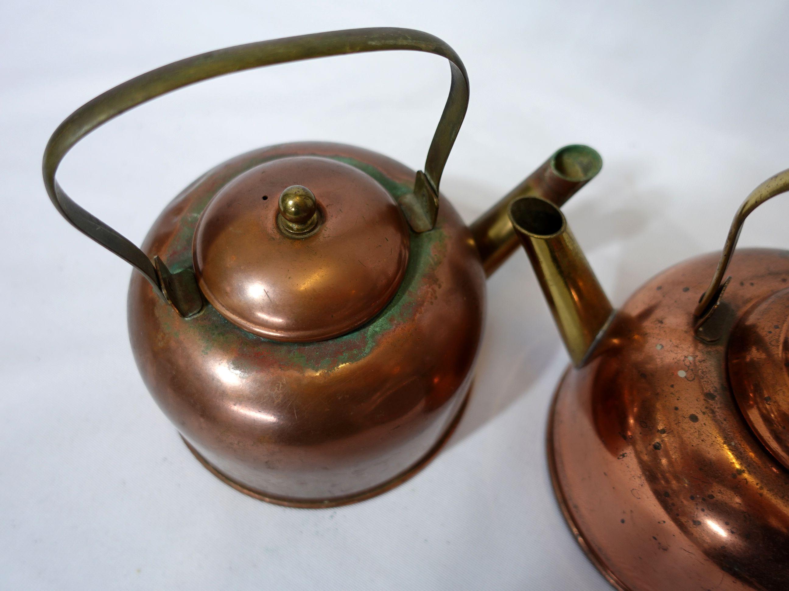 Pair of American Copper Tea Kettle, TC#11-1 & 2 For Sale 1