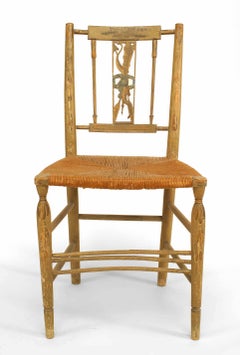 Pair of American Country Grey Side Chairs