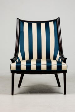 Pair of American Ebonized Armchairs