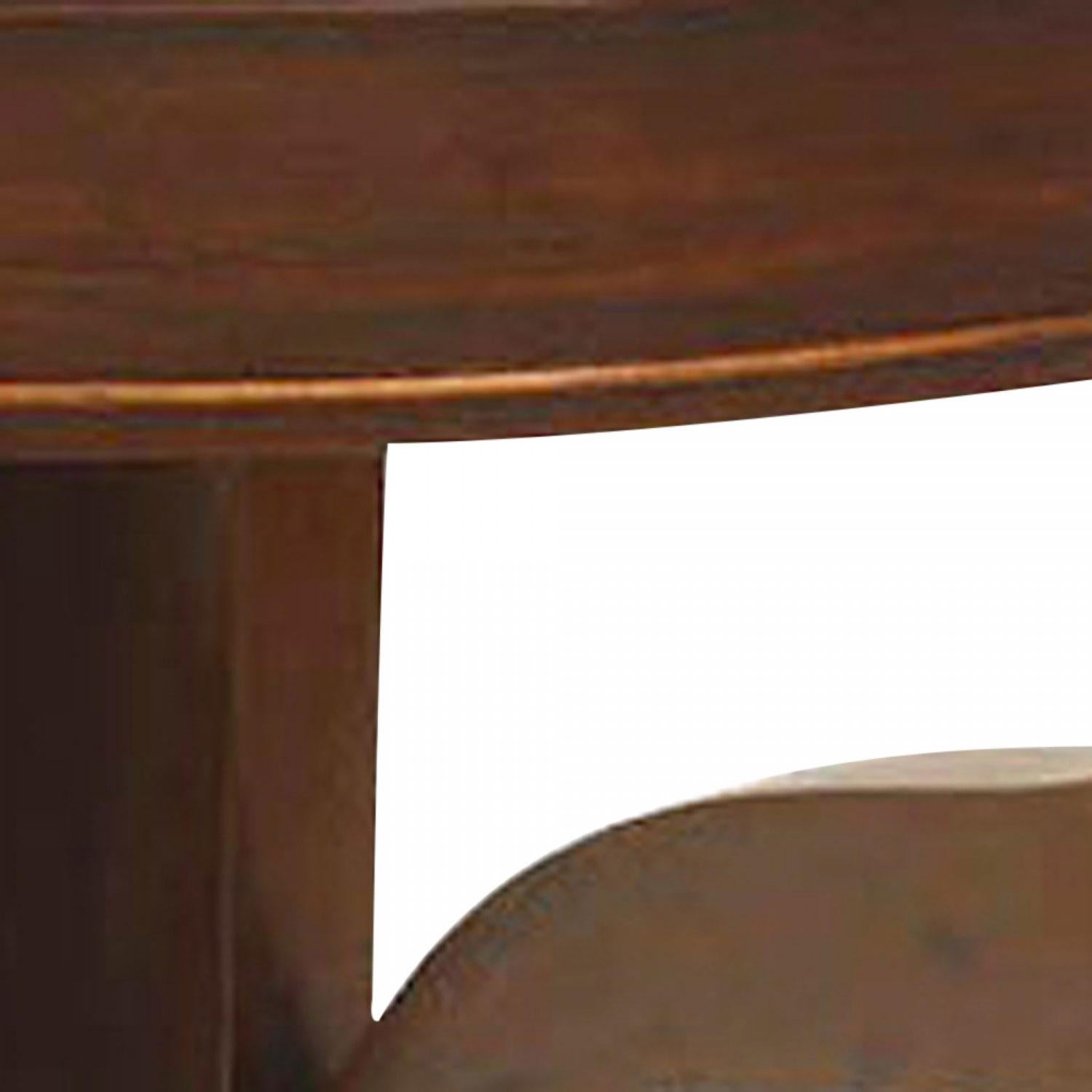 Pair of American Empire Mahogany Corner Console Tables In Good Condition For Sale In Queens, NY