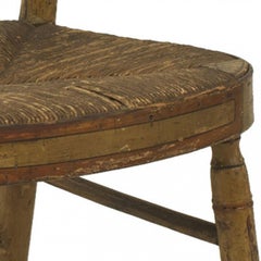 Coppia di sedie laterali dipinte Feder americane