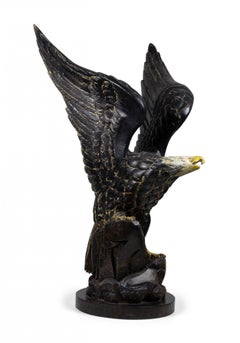 Pair of American Federal-Style Carved Bald Eagle Sculptures