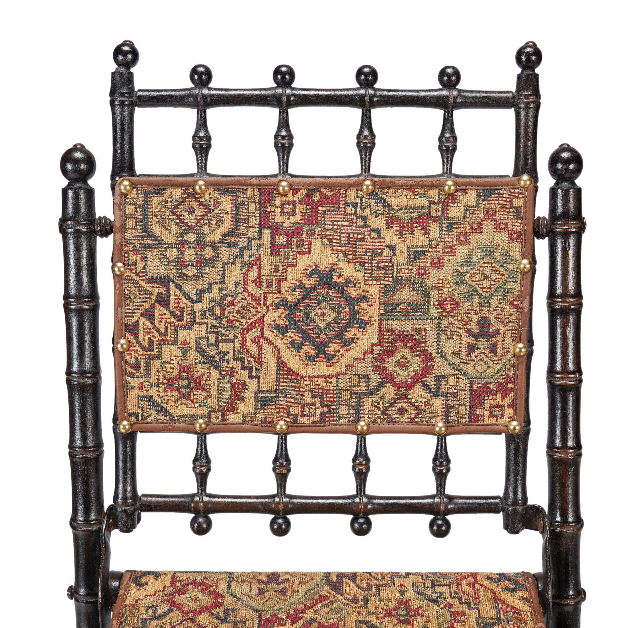 Paar amerikanische Klappbare Lagerstühle, um 1860-70 im Angebot 1