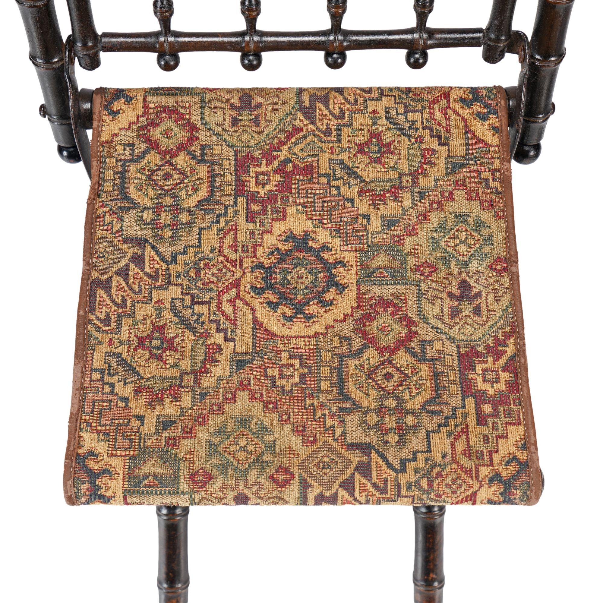 Paar amerikanische Klappbare Lagerstühle, um 1860-70 im Angebot 2
