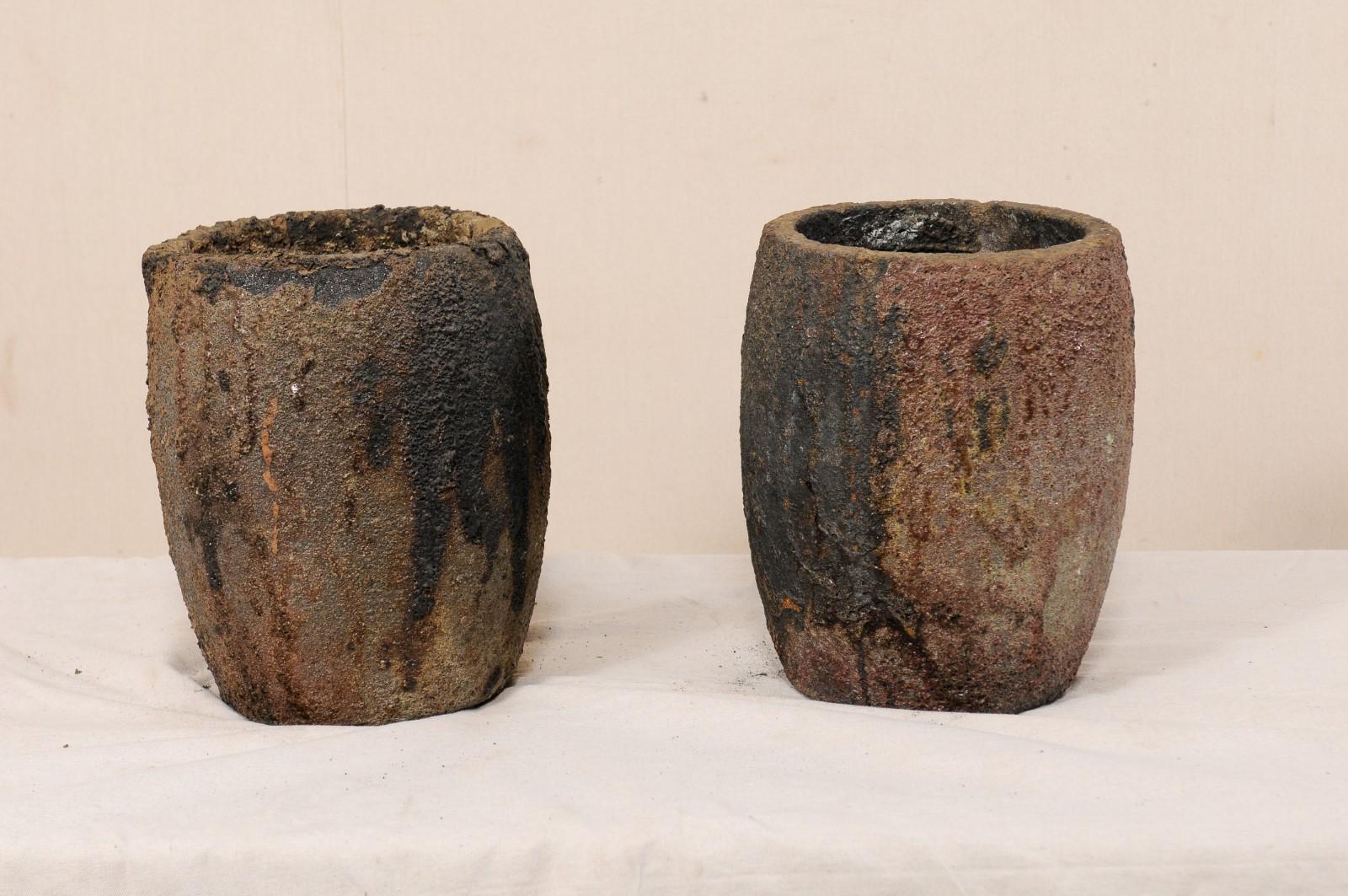 Pair of American Industrial Cauldrons or Melting Pots 2