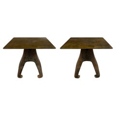 Pair of American Industrial Tables