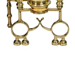 Pair of American Late Federal Brass Andirons