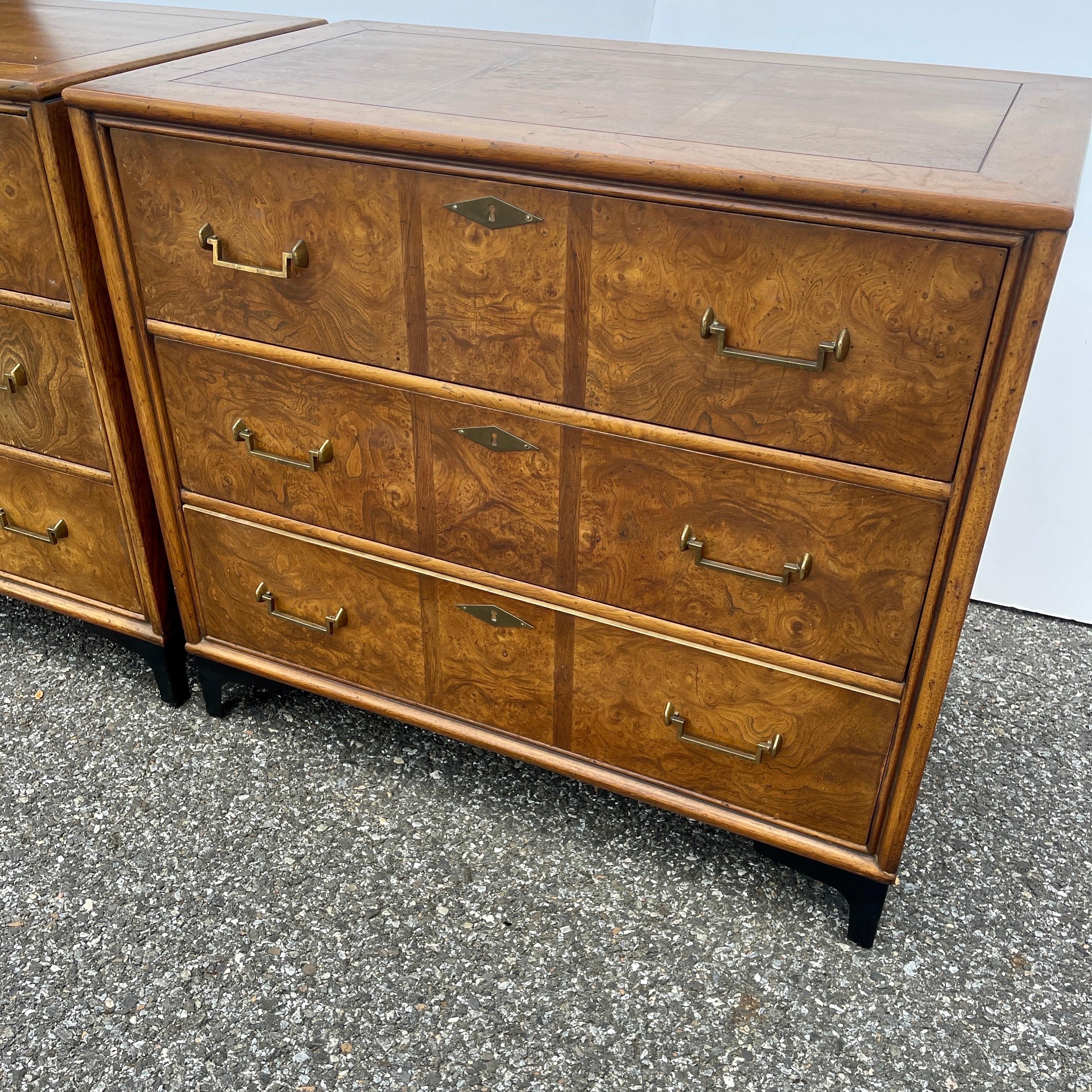 Pair of American Mid-Century Mastercraft Chests of Drawers 2