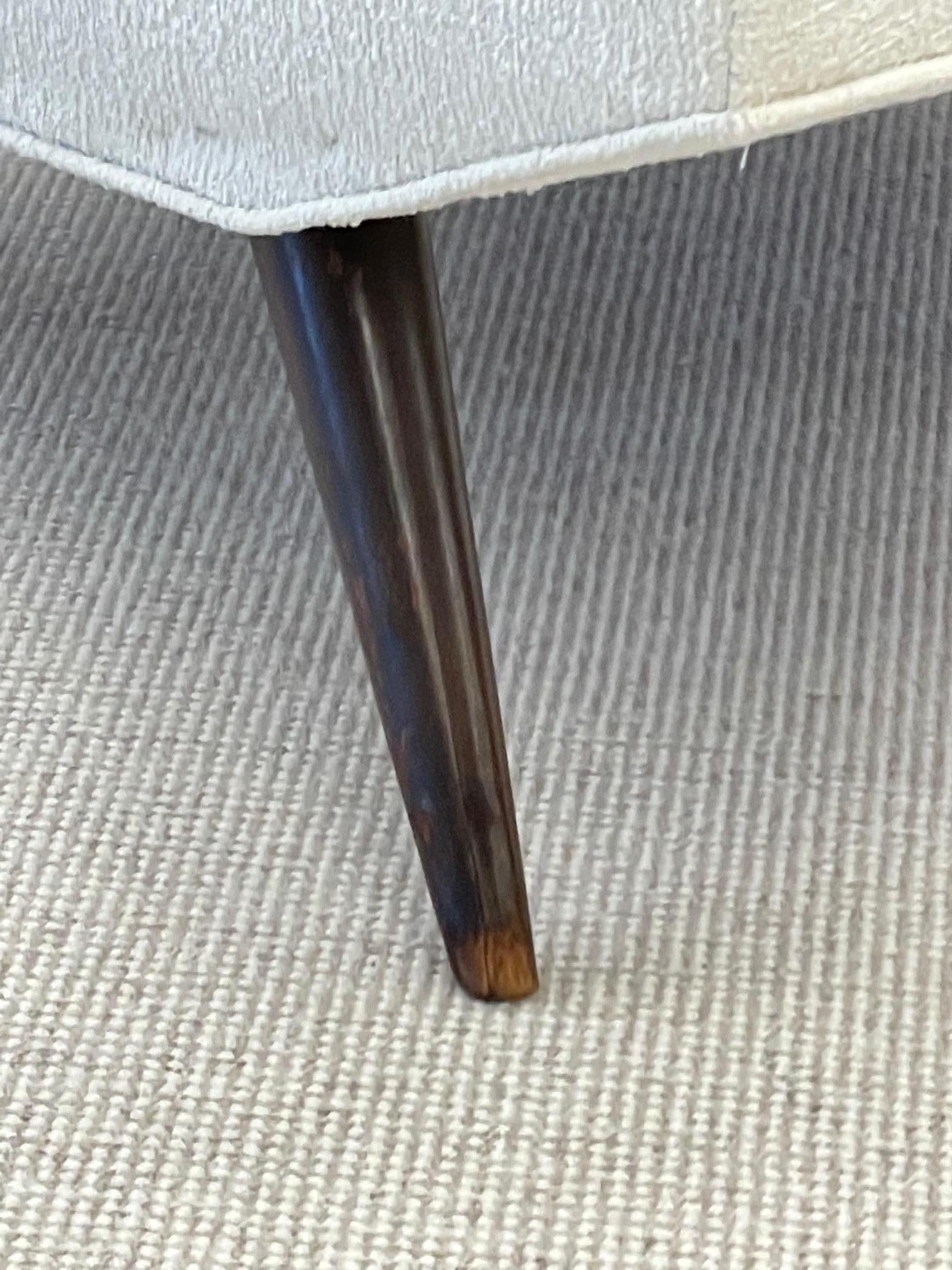 Pair of American Mid-Century Modern Slipper Chairs by Paul McCobb, Kravet Bouclé 6