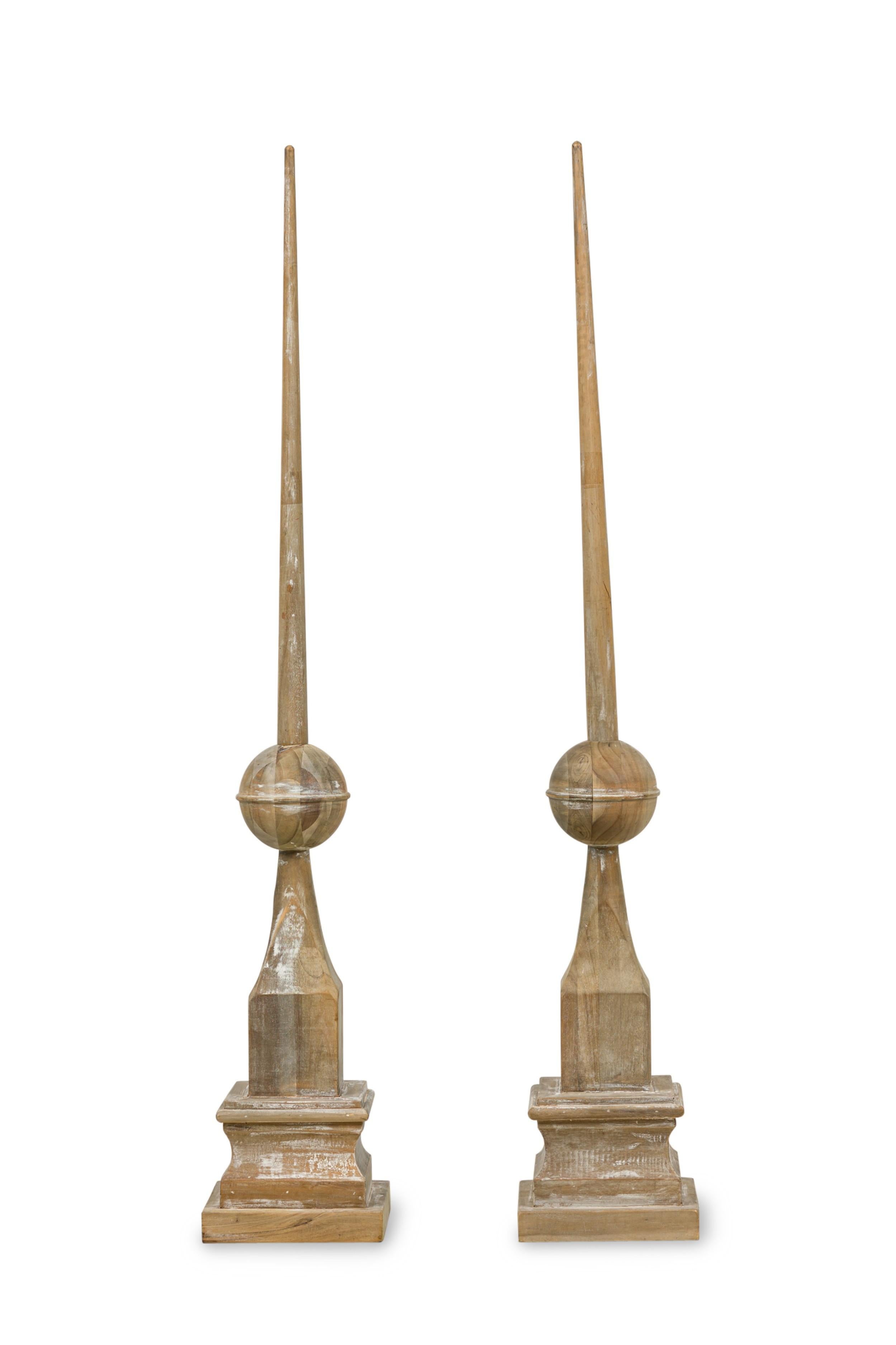 Mid-Century Modern Pair of American Mid-Century Wooden Architectural Elements For Sale