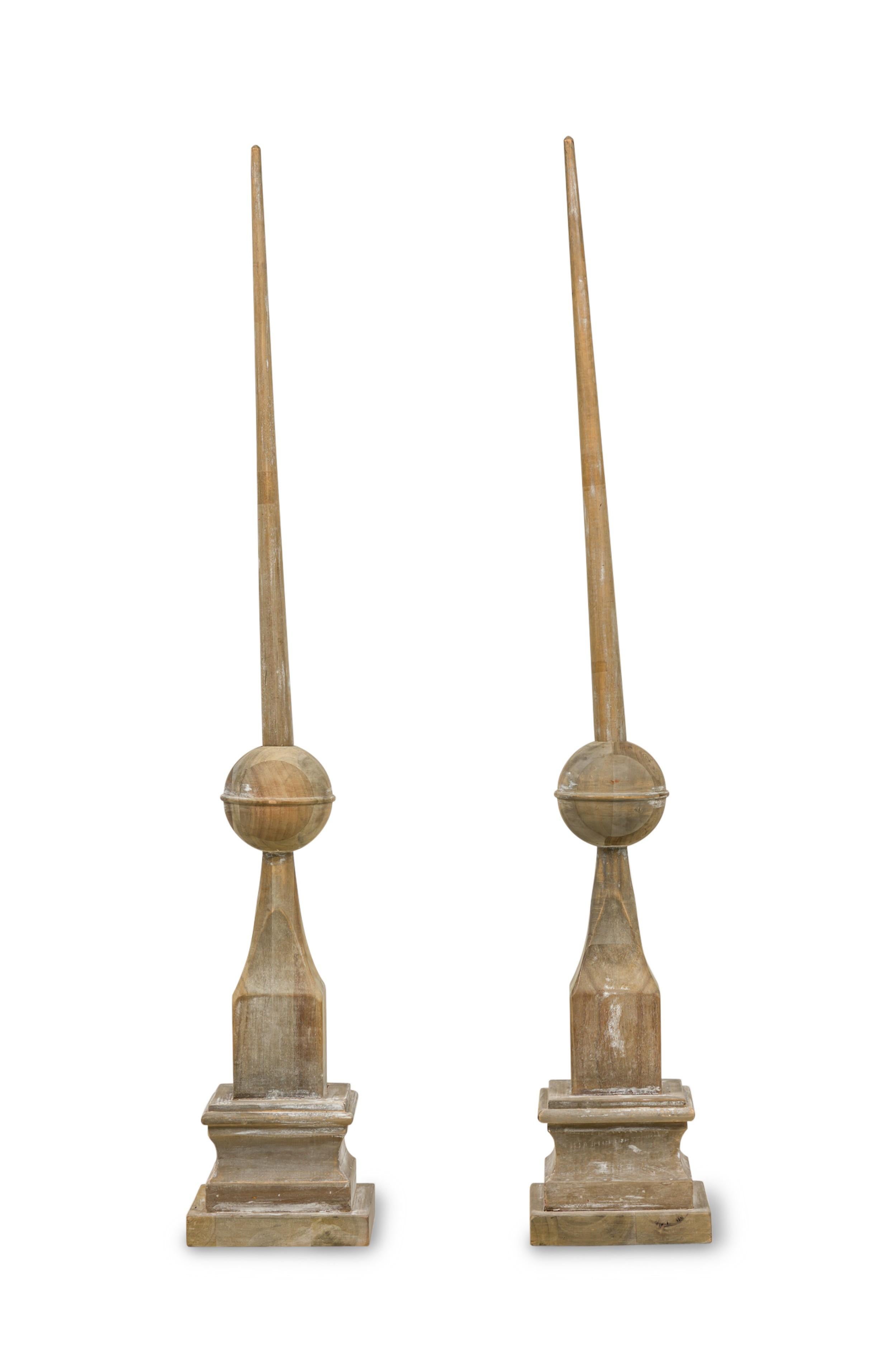North American Pair of American Mid-Century Wooden Architectural Elements For Sale