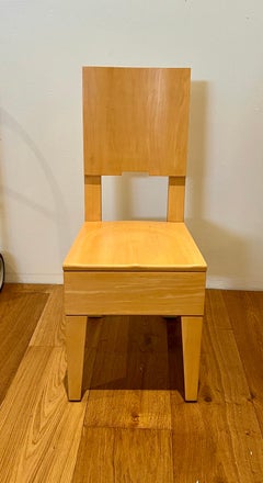 Pair of American Modern Cove Dining Chairs by Artist Roy McMakin