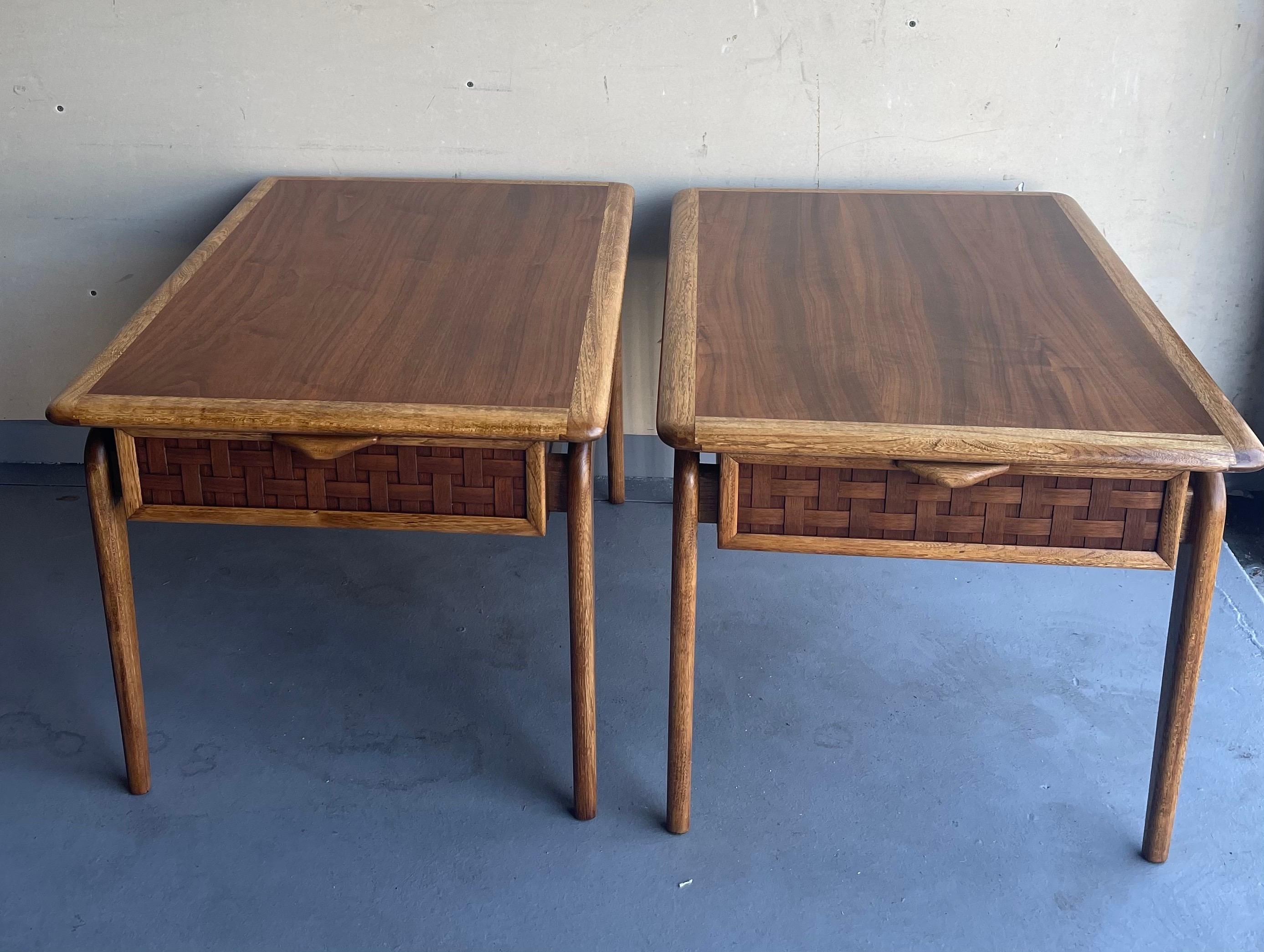 Mid-Century Modern Pair of American Modern Walnut 