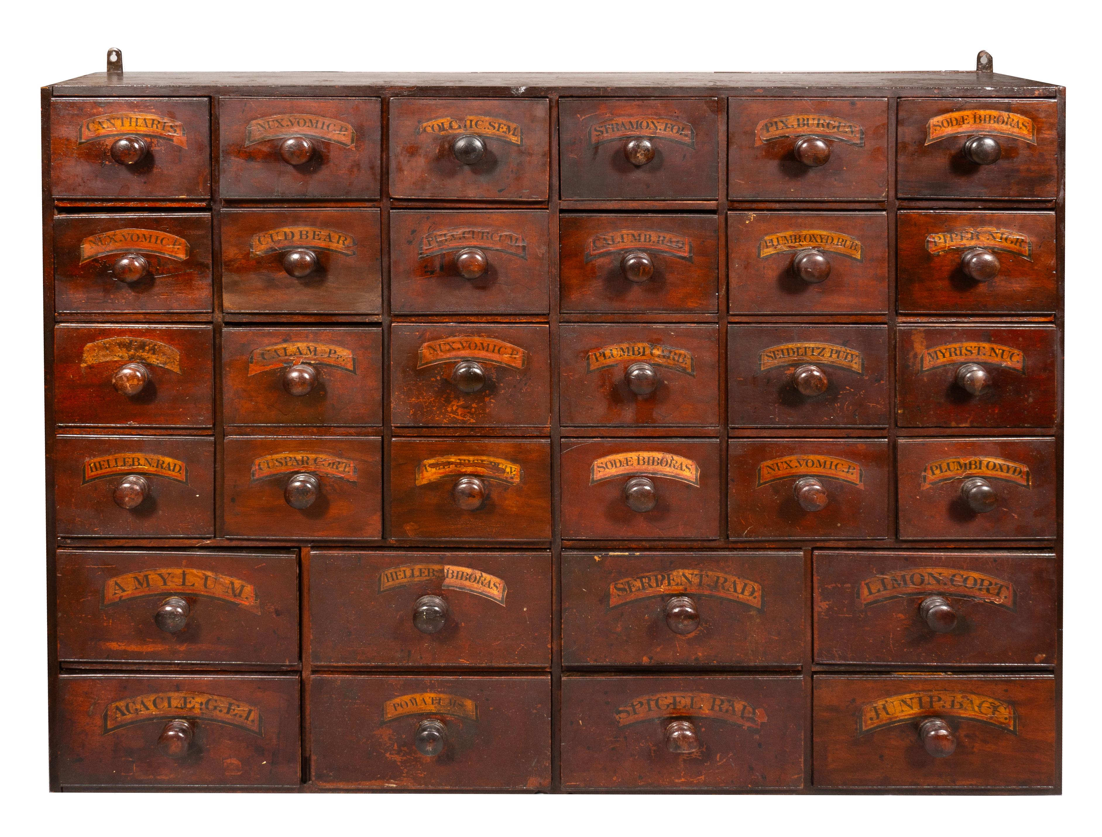 Pair Of American Pine Apothecary Chests For Sale 3