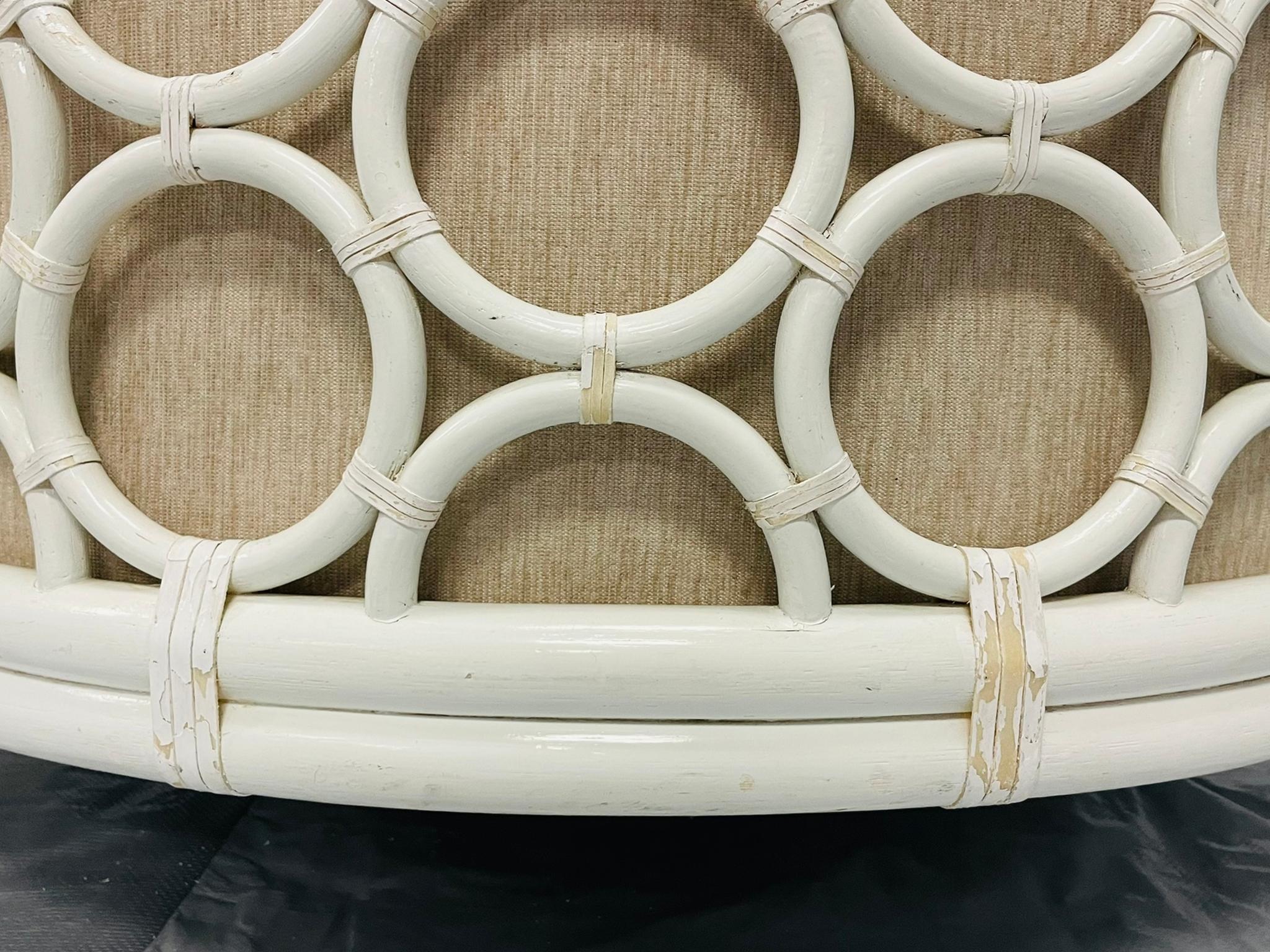 Pair of American Rattan Barrel Armchairs by McGuire, San Francisco im Angebot 9