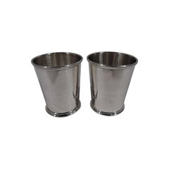 Pair of American Sterling Silver Mint Julep Cups by Kirk