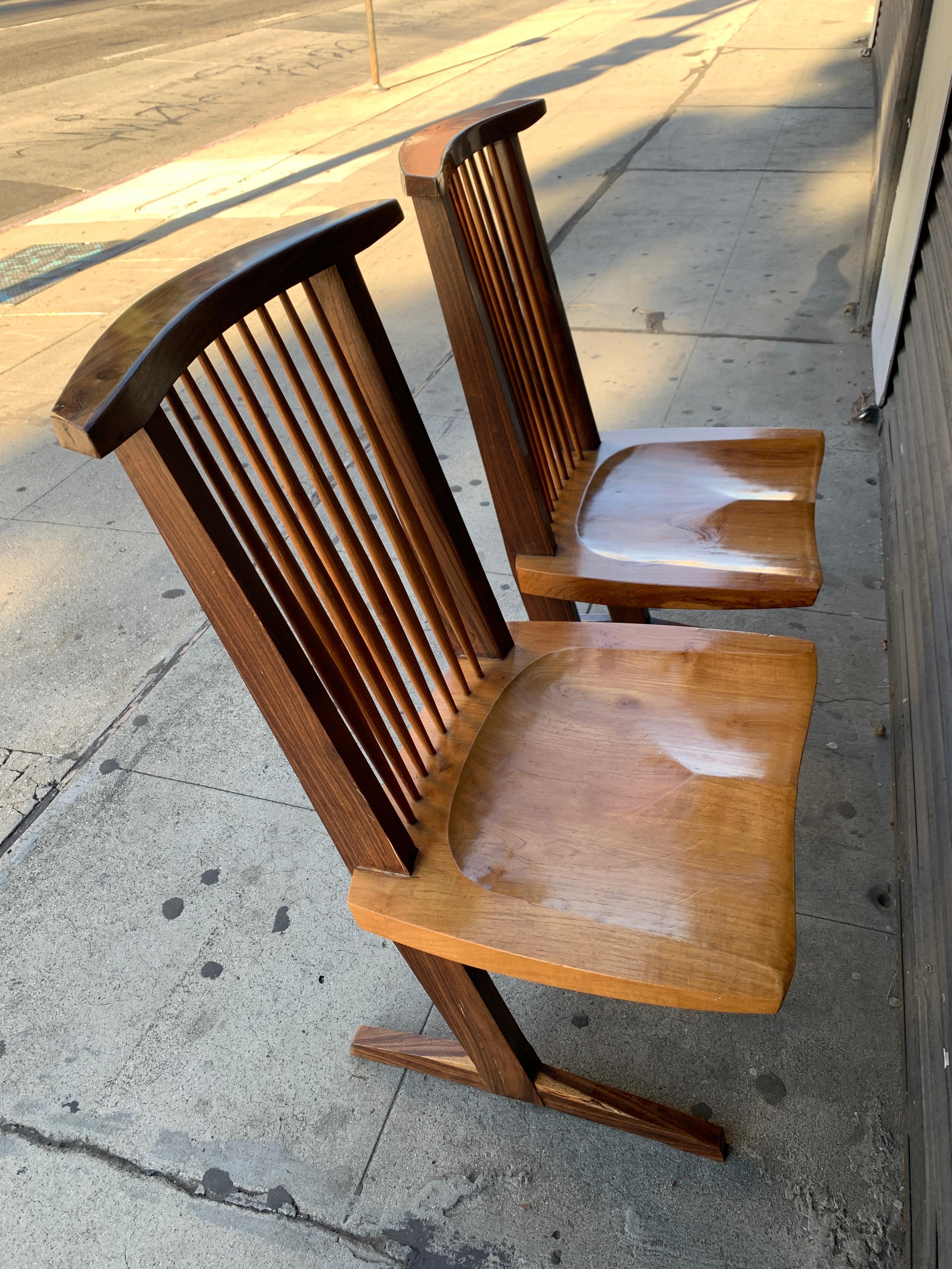 Pair of American Studio Conoid Chairs 3