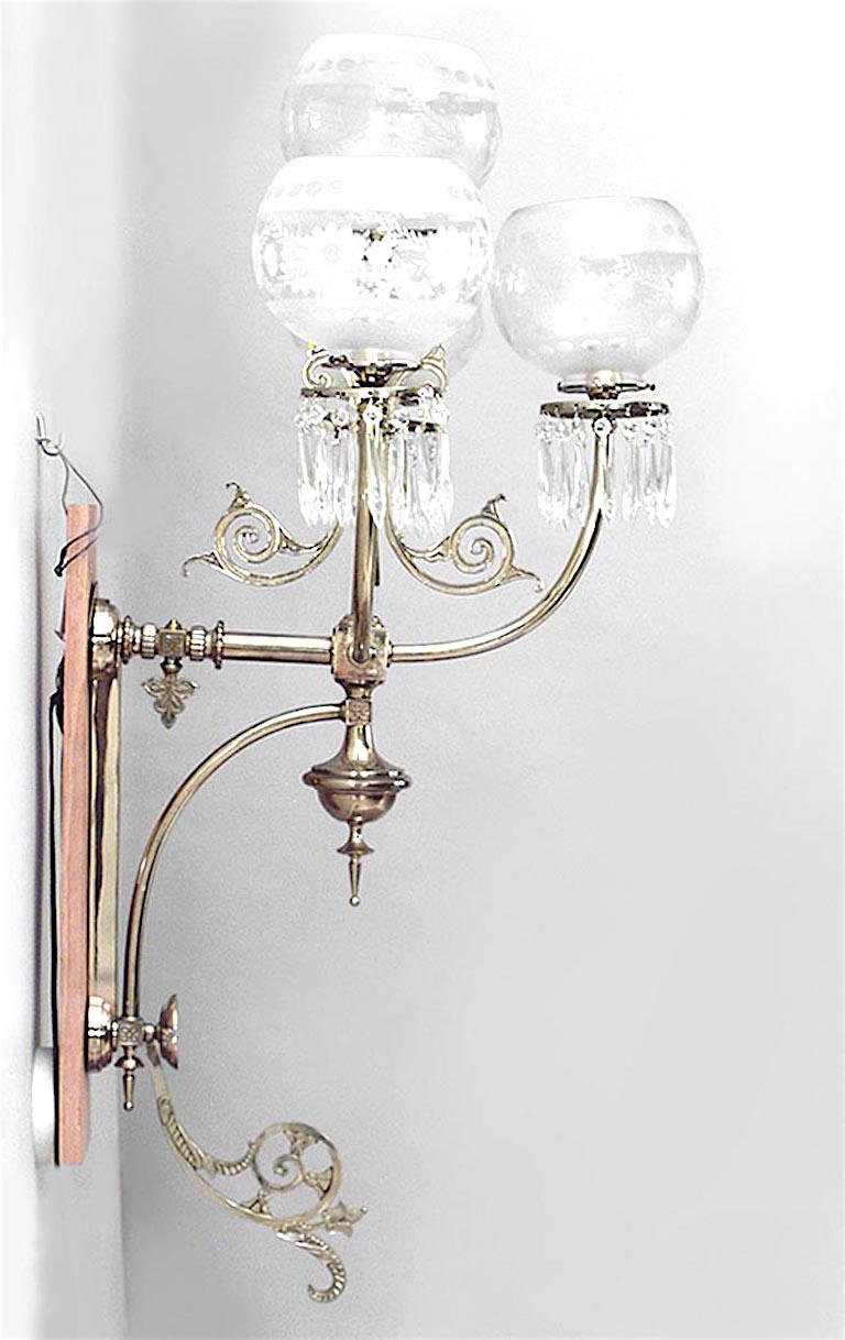 victorian brass wall sconces