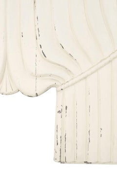 Pair of American Victorian Carved Painted Drapes