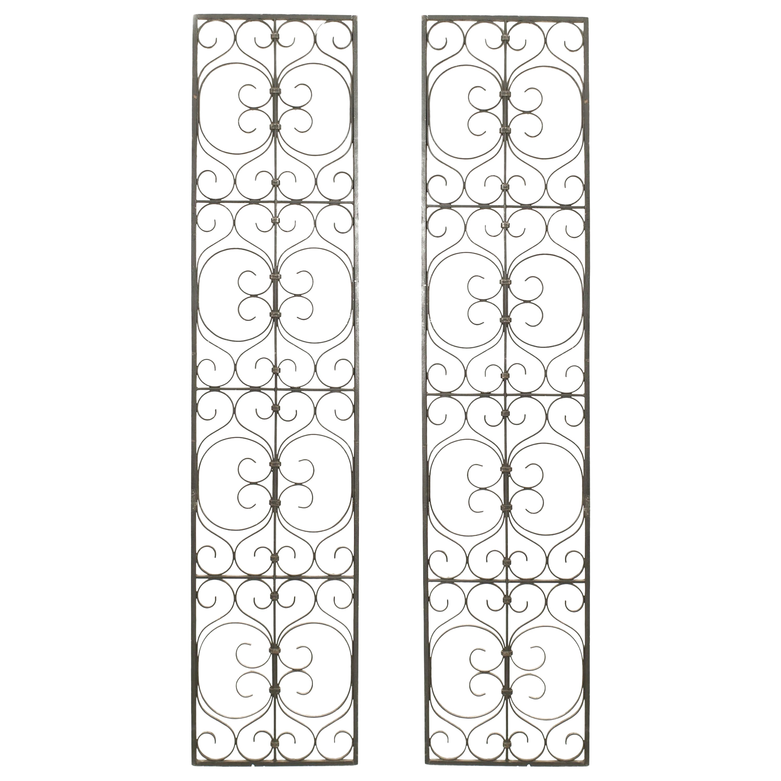 Pair of American Victorian Iron Filigree Gates