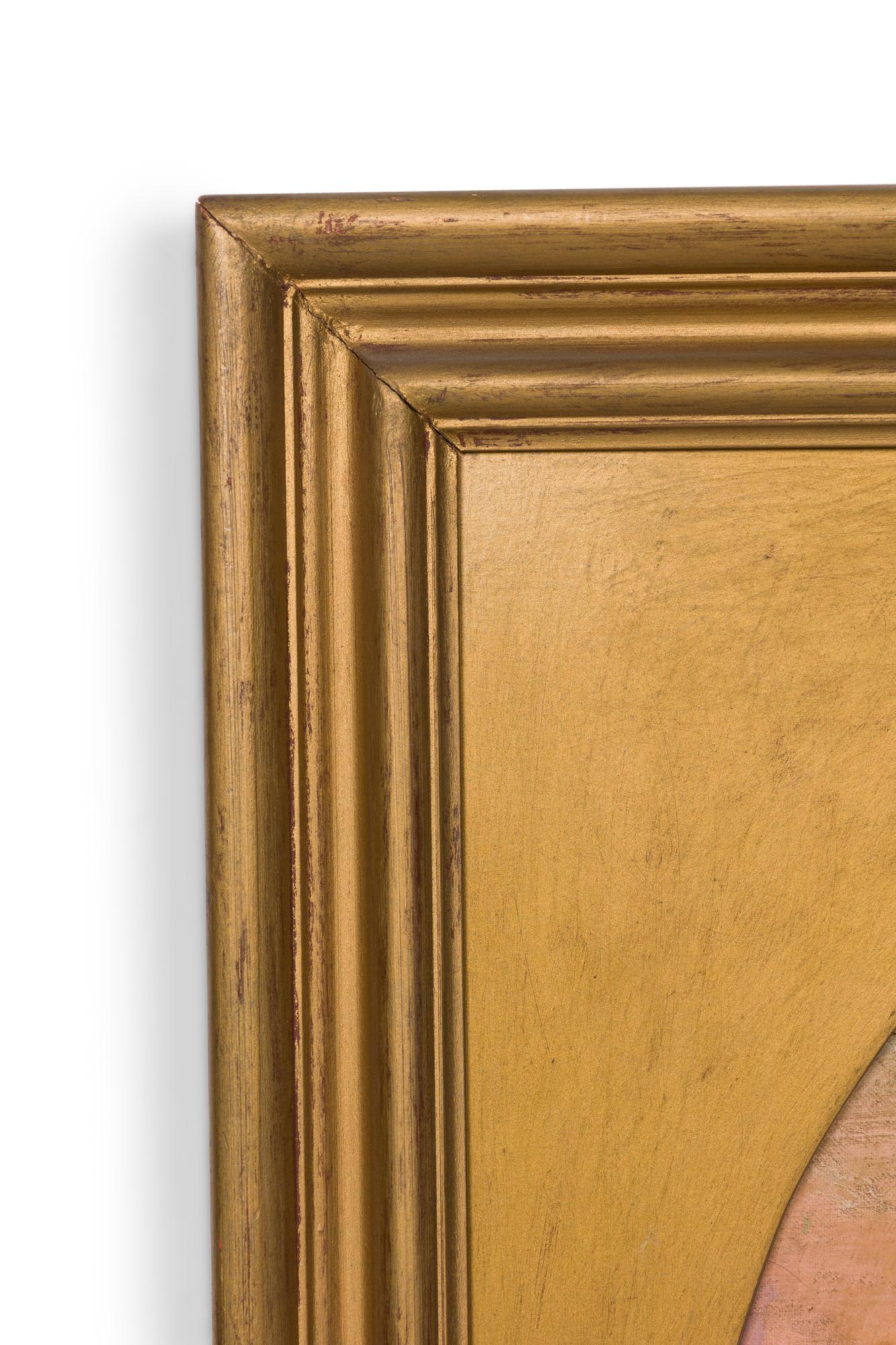 Pair of American Victorian Landscape Paintings in Gilt Frames 5