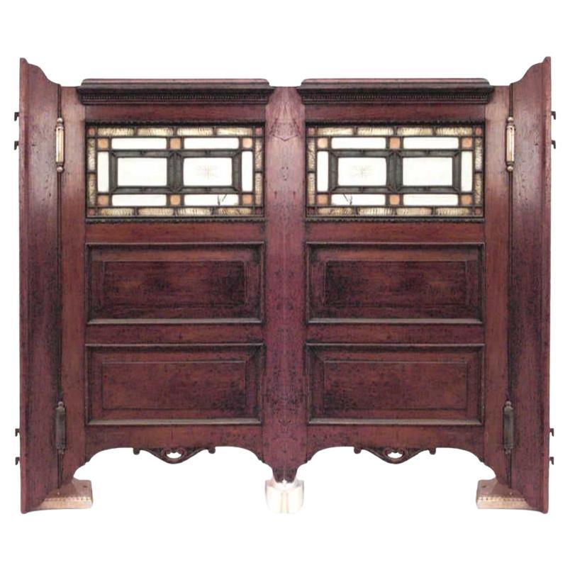 Pair of American Victorian Mahogany Saloon Doors
