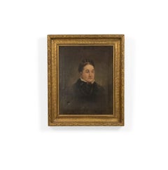 Pair of American Victorian Male and Female Portraits