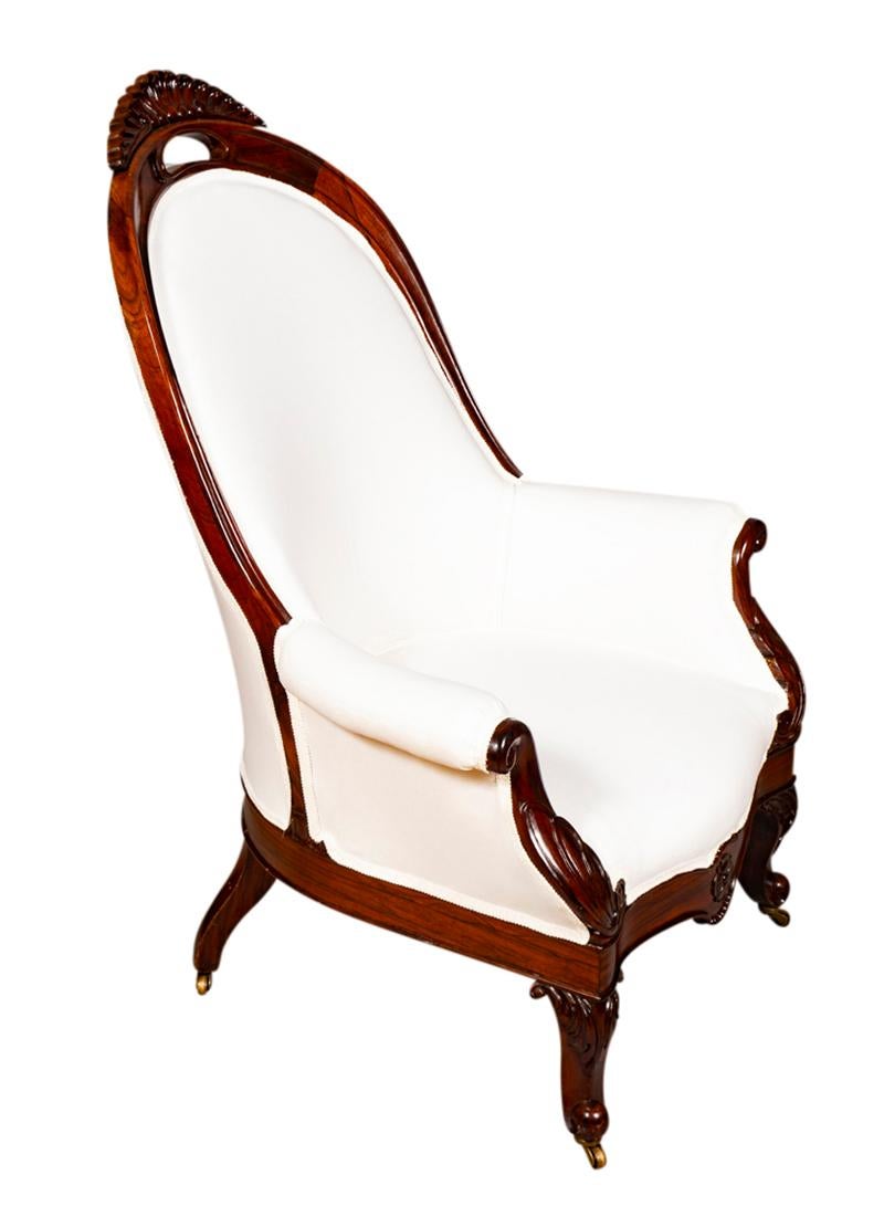 Amerikanische viktorianische Palisander-Sessel, Paar (Rosenholz) im Angebot