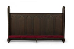 Pair of American Victorian Style Wooden Church Pew Kneelers