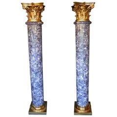 Pair of Amethyst Empire Style Columns