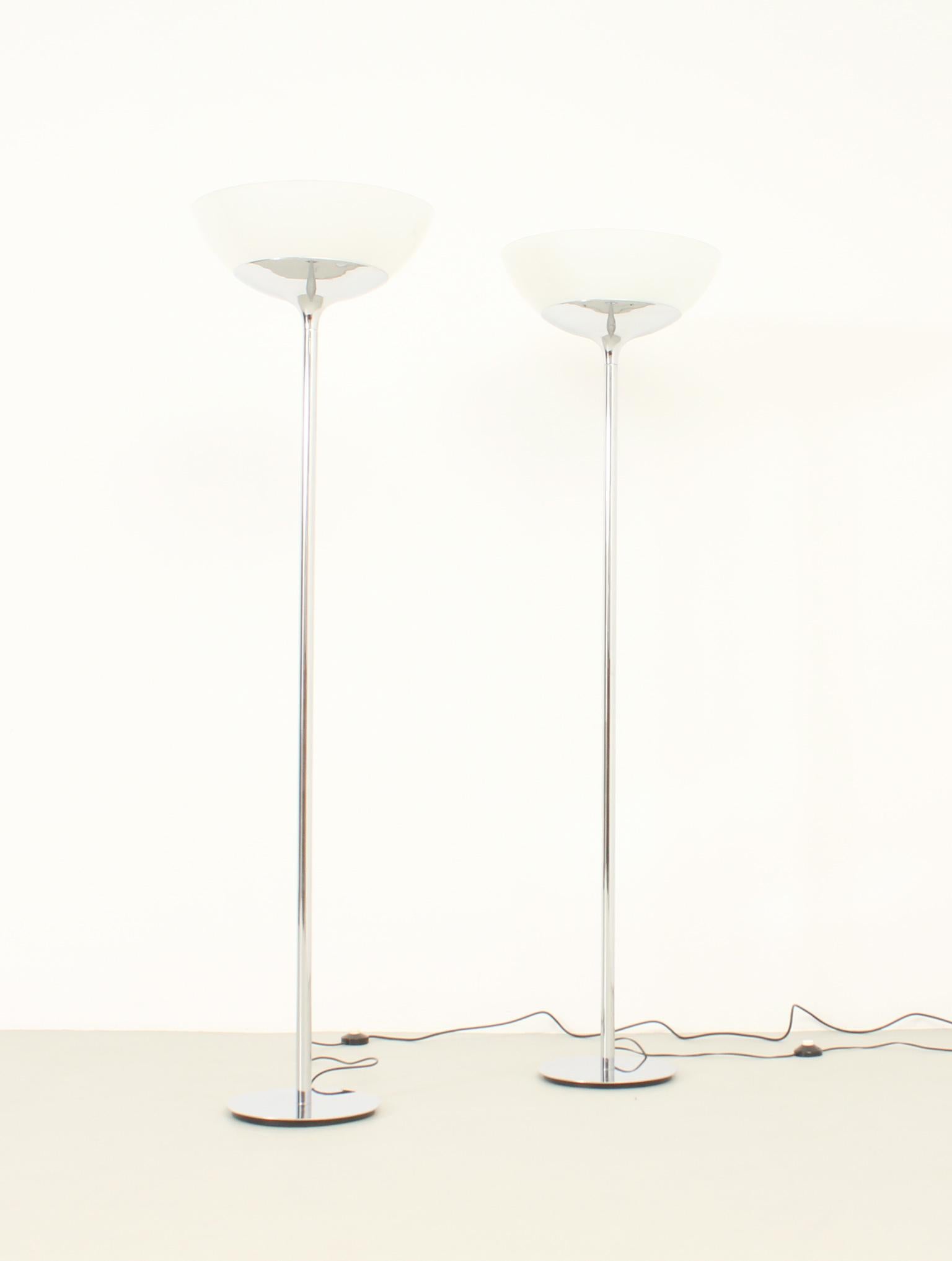 Italian Pair of Aminta Floor Lamps by Emma Scheinberger, Italy, 1966 For Sale