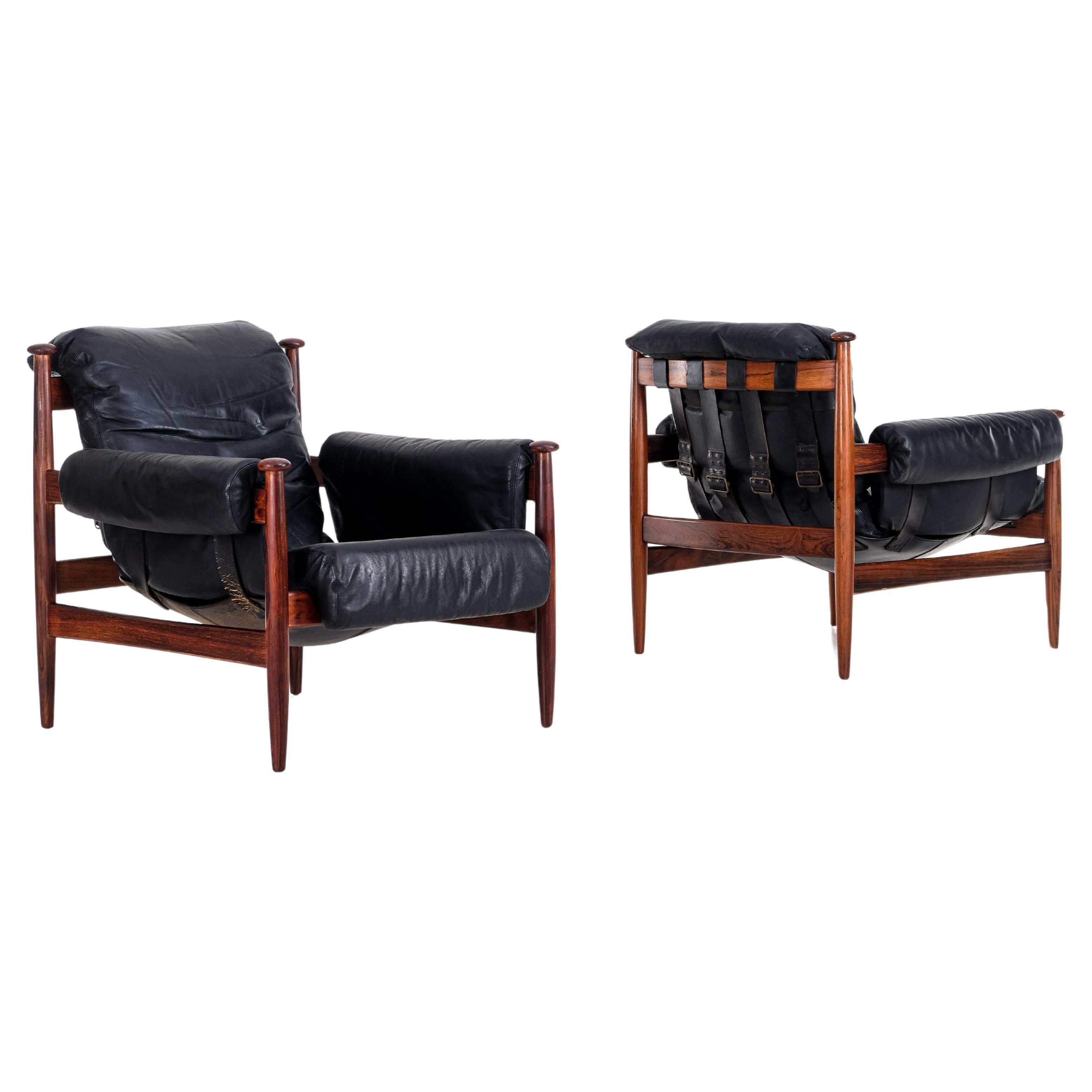 Pair of "Amiral" Easy Chairs by Eric Merthen, 1960s