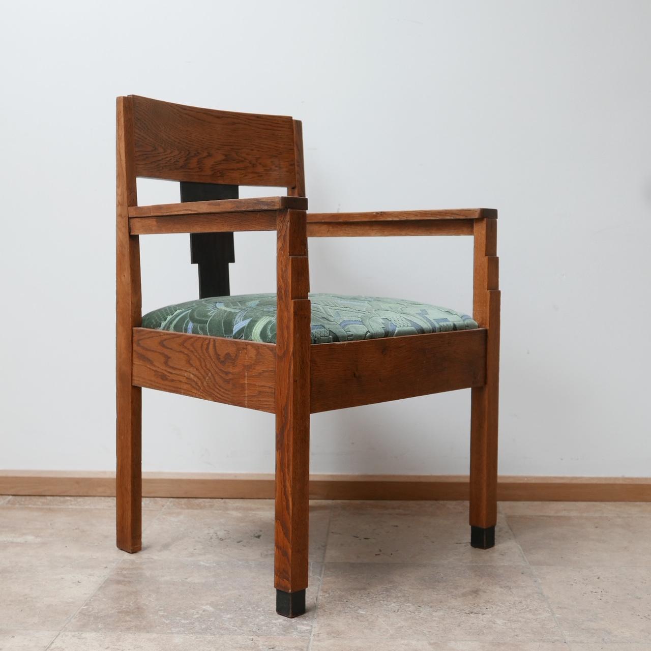 Ein Paar Art-Déco-Sessel der Amsterdamer Schule im Angebot 6