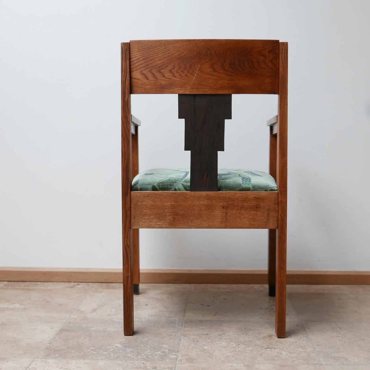 Ein Paar Art-Déco-Sessel der Amsterdamer Schule im Angebot 7