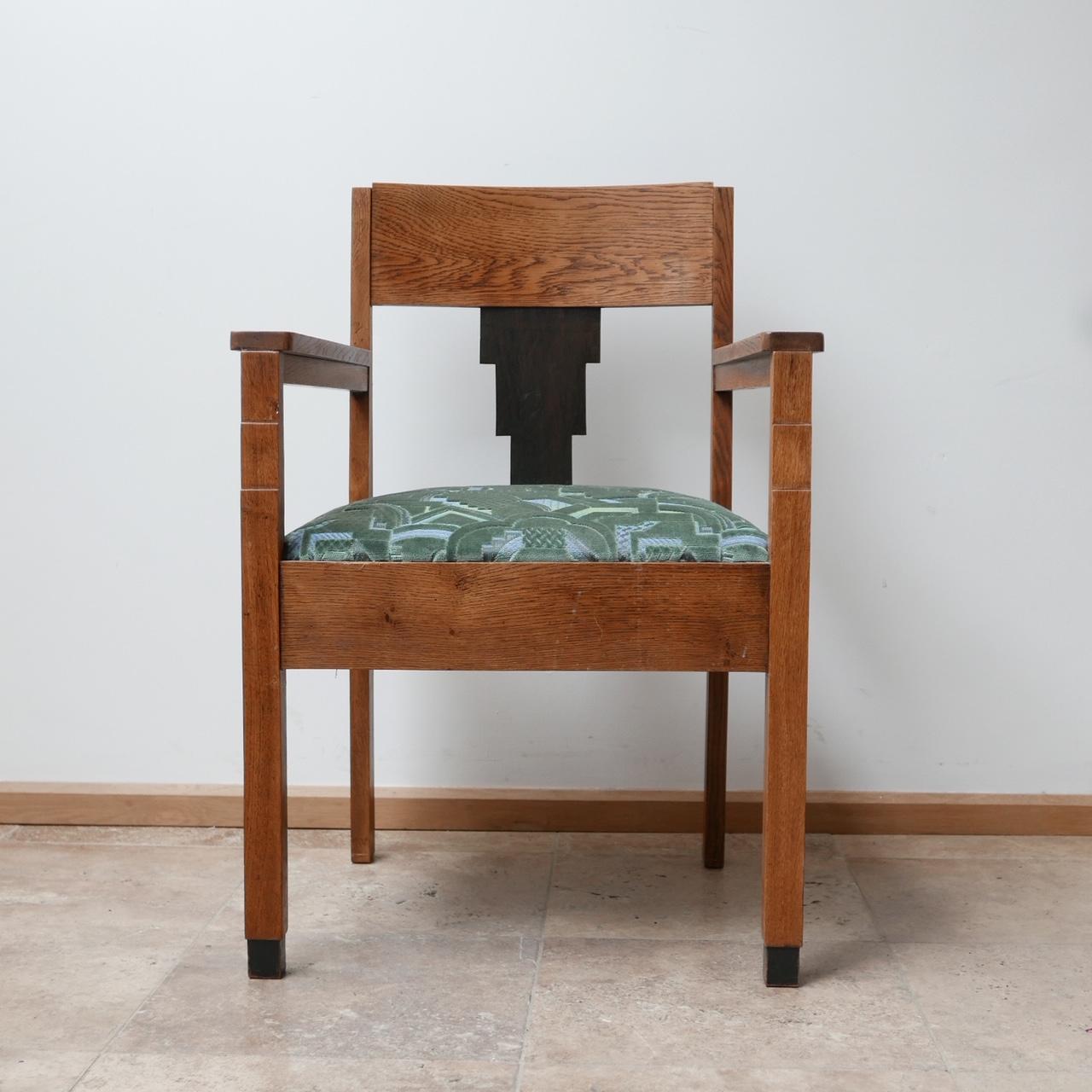Ein Paar Art-Déco-Sessel der Amsterdamer Schule im Angebot 10