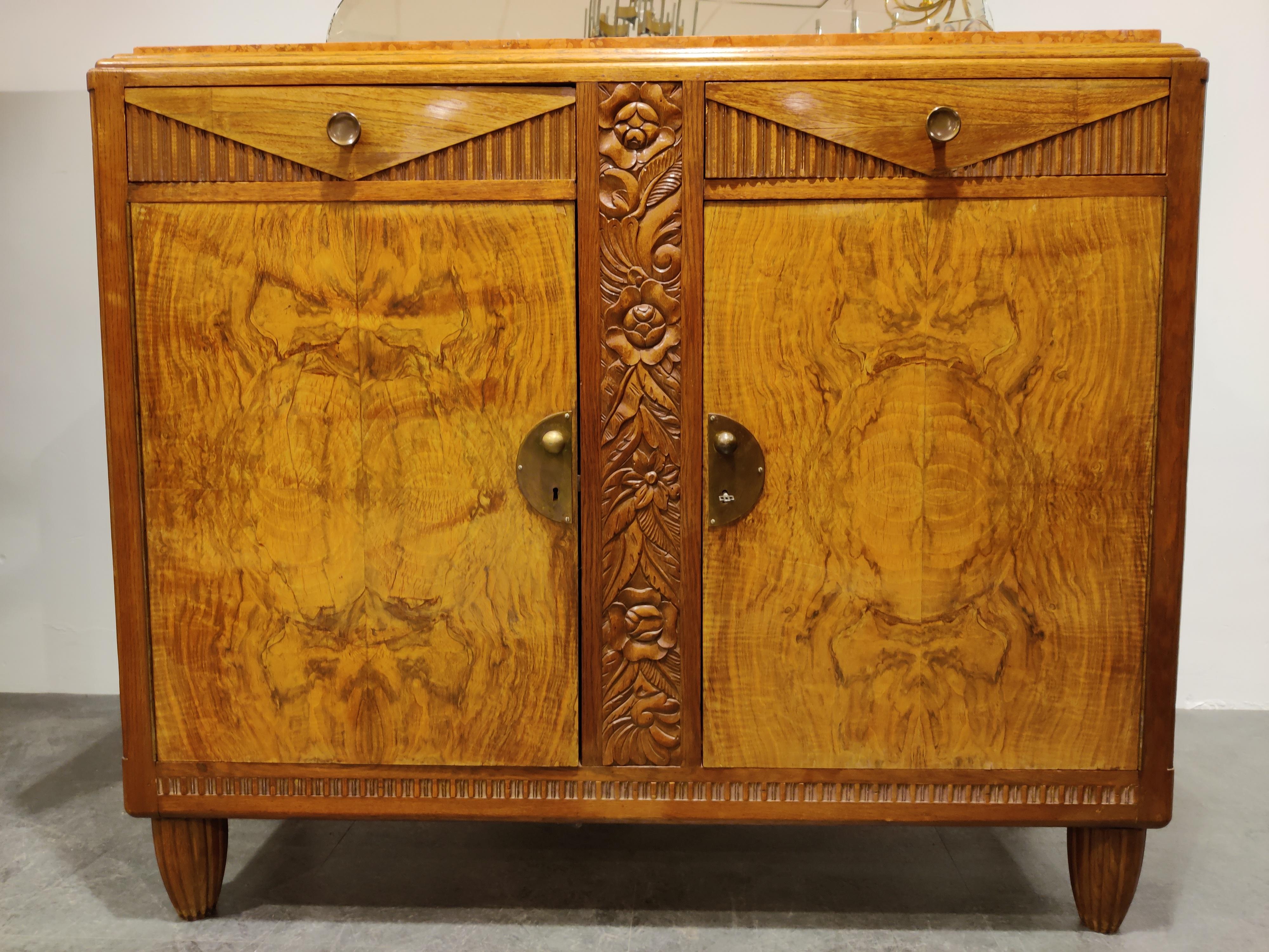Pair of Amsterdam School Cabinets, 1930s 7