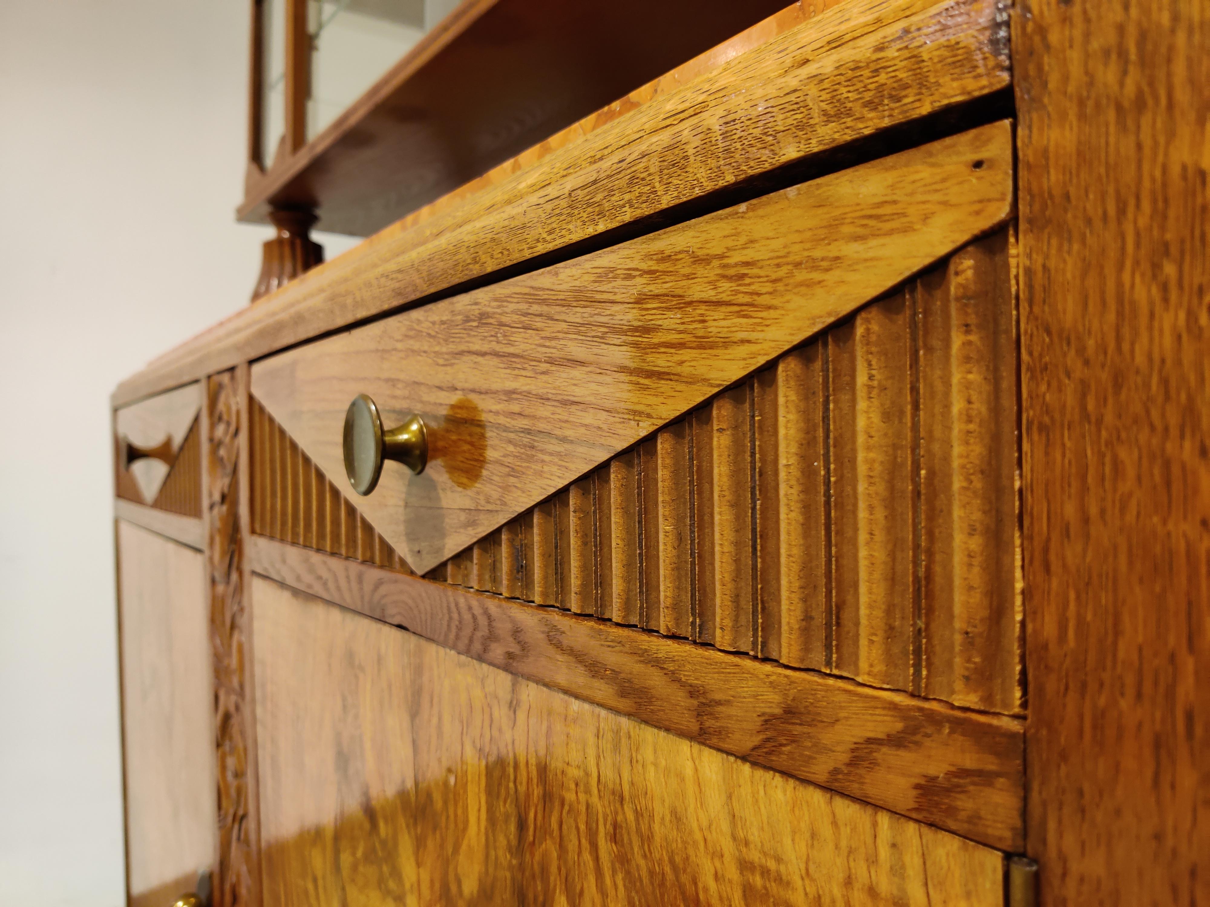 Mid-20th Century Pair of Amsterdam School Cabinets, 1930s